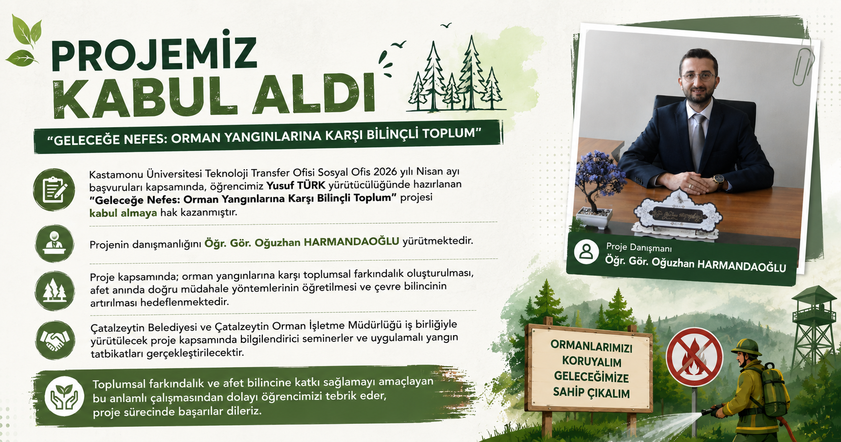 Öğrencimizin Sosyal Sorumluluk Projesi Kabul Aldı