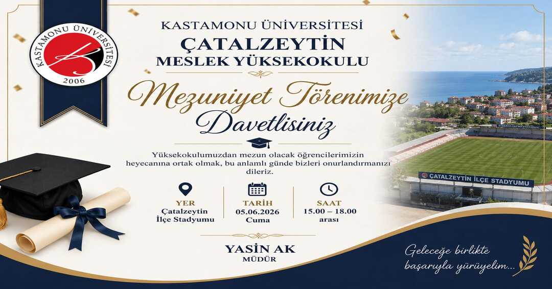 2025-2026 Eğitim-Öğretim Yılı Mezuniyet Töreni Daveti