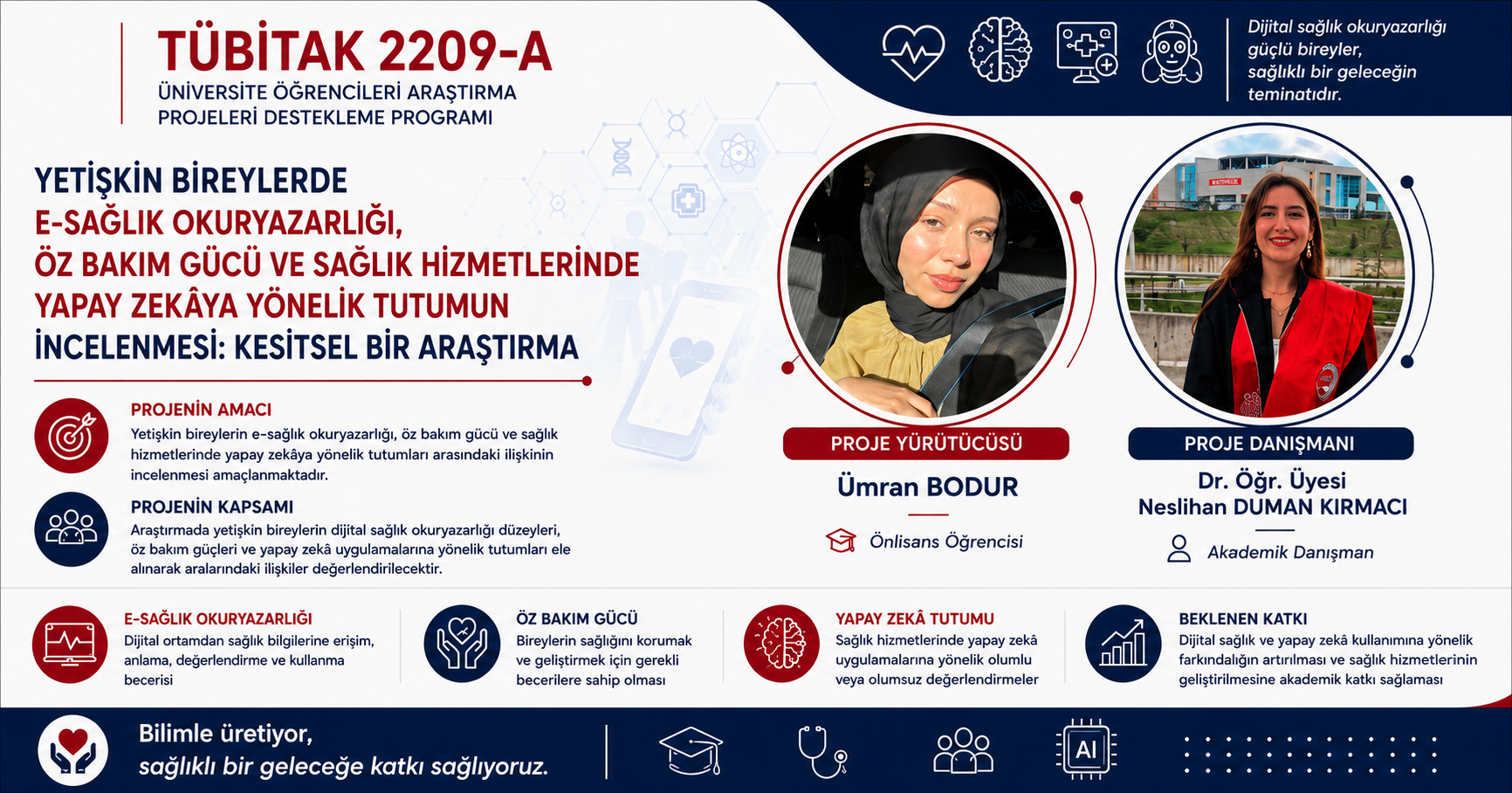TÜBİTAK 2209-A Kapsamında Projemiz Desteklenmeye Hak Kazandı