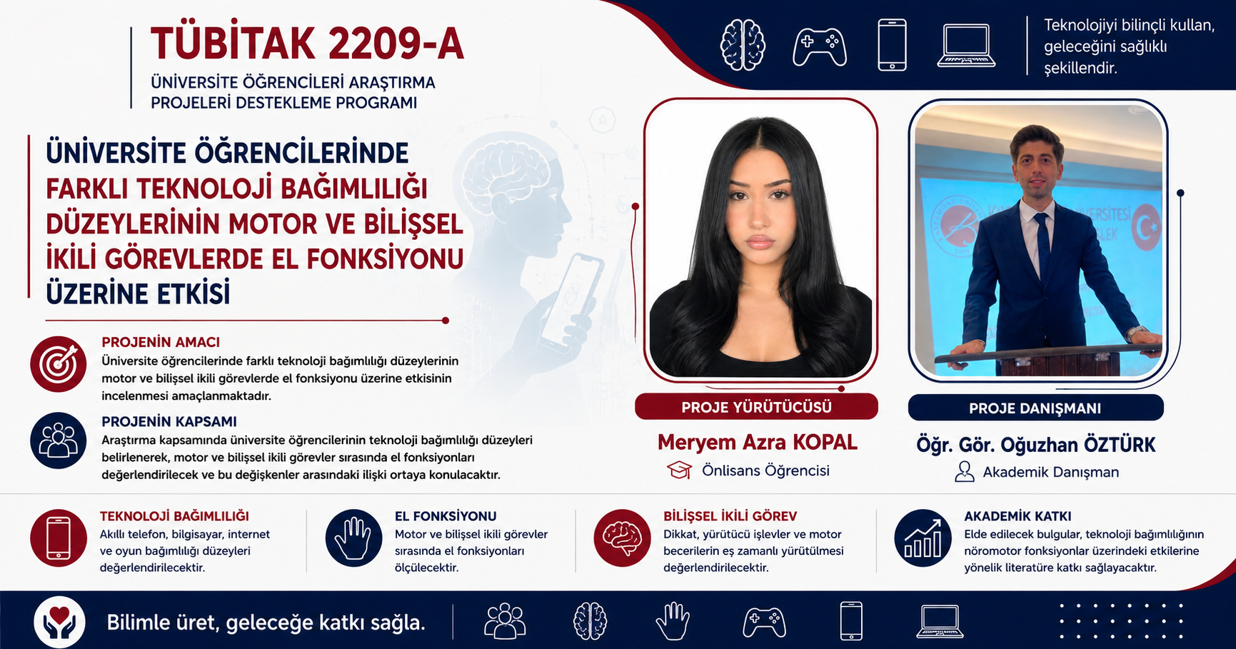 TÜBİTAK 2209-A Kapsamında Projemiz Desteklenmeye Hak Kazandı