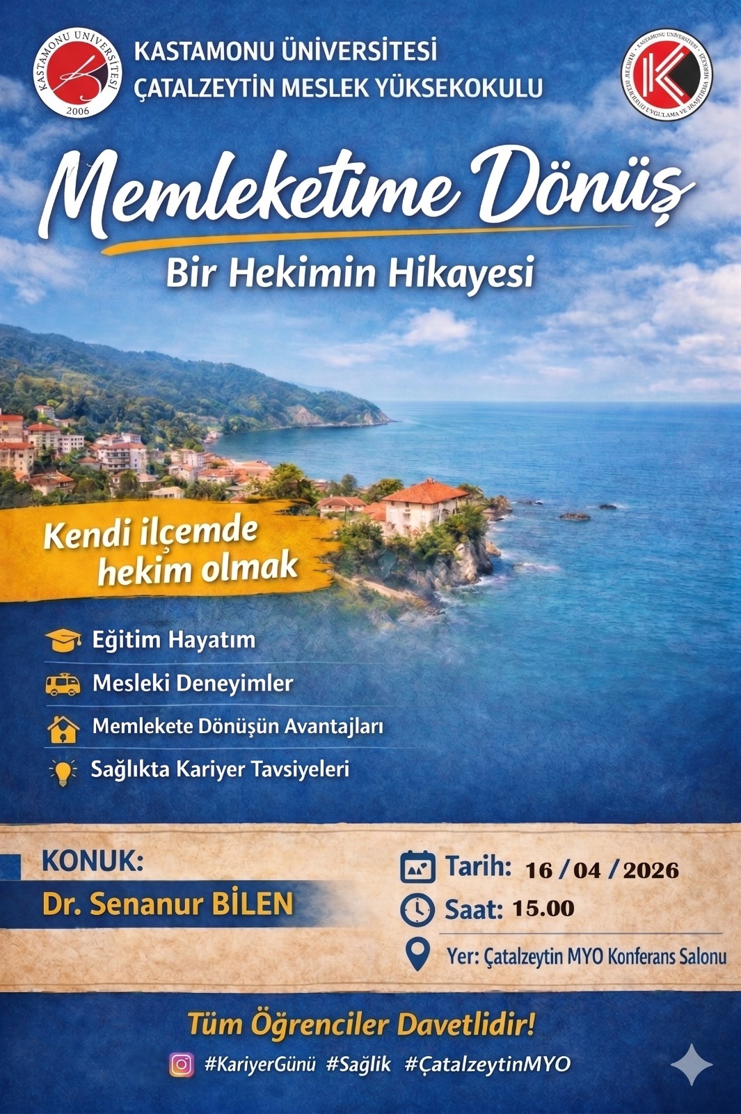 Memleketime Dönüş: Bir Hekimin Hikayesi Etkinliğine Davet